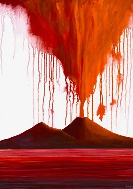 Giclée-Druck FUOCO von Gennaro Regina