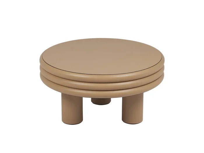 Giobagnara Scala niedriger Couchtisch aus Leder Entworfen von Stephane Parmentier