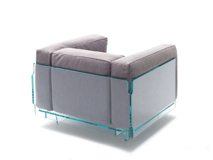 Glas Italia Crystal Lounge Sessel Entworfen von Jean Marie Massaud