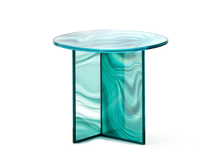 Glas Italia Liquefy Couchtisch Entworfen von Patricia Urquiola