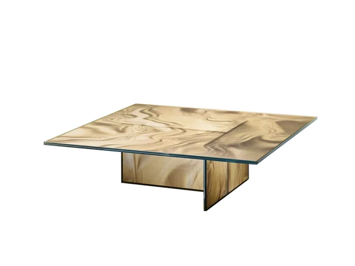 Glas Italia Liquefy quadratischer / rechteckiger Couchtisch Entworfen von Patricia Urquiola