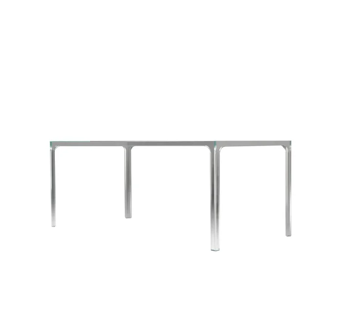 Glas Italia Oscar quadratischer Tisch Entworfen von Piero Lissoni