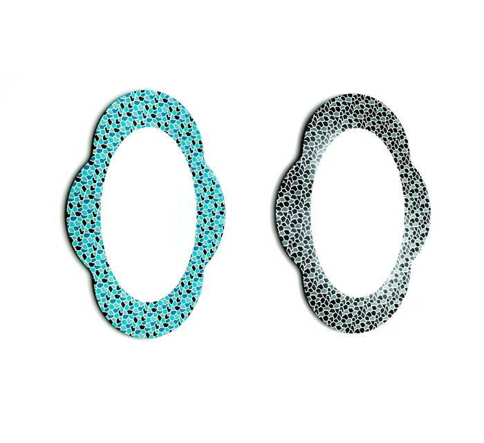 Glas Italia Settecento Spiegel Entworfen von Alessandro Mendini