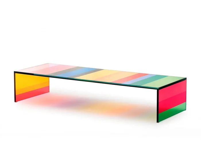Glas Italia The Dark Side of the Moon Couchtisch Multicolor Entworfen von Piero Lissoni