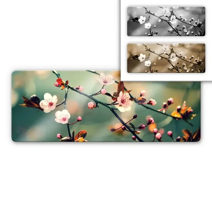 Glasbild Frühlingserwachen – Panorama