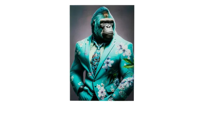 Glasbild Mister Gorilla