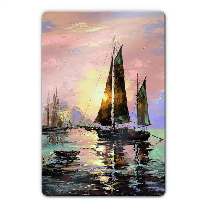 Glasbild Sailing Boat
