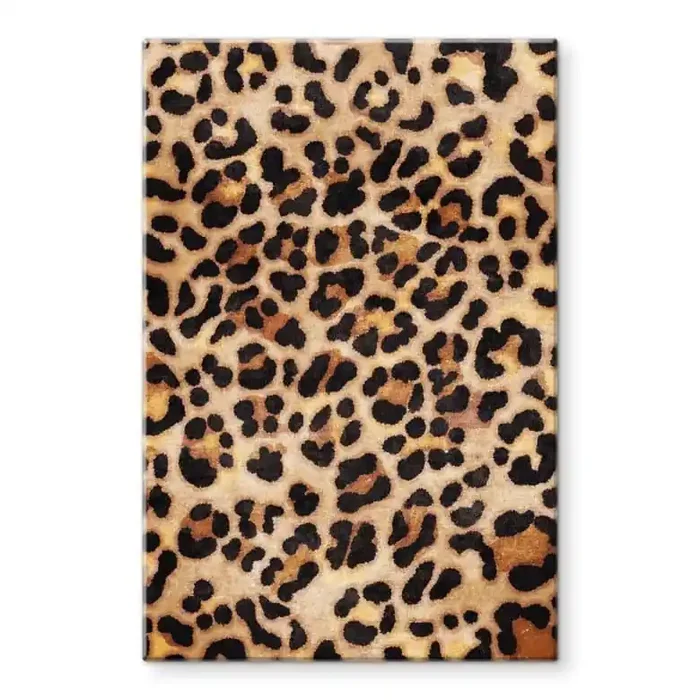 Glasbild Wilder Leopard – Animal Print – Tunaboylu