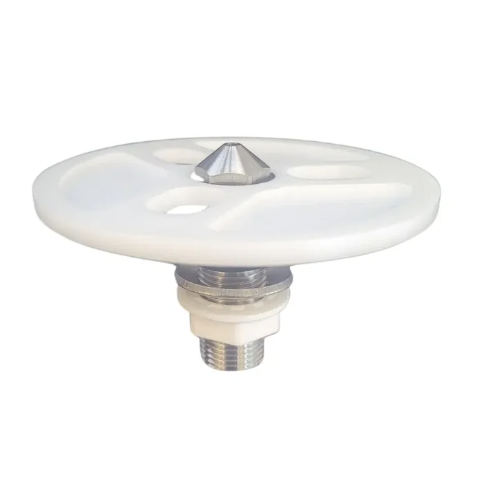 Gläserdusche mit Edelstahlgewinde