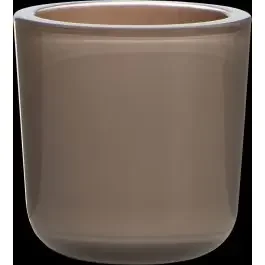 Glashalter für Teelicht NICK, naturbraun, 7,5cm, Ø7,5cm