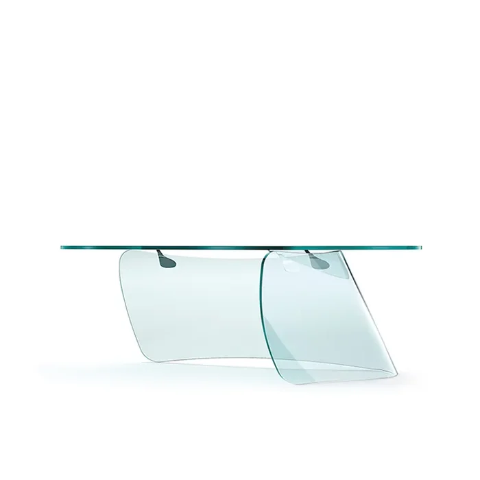 Glasschreibtisch GRAPH von Xavier Lust für FIAM – H 74 x B 220 x T 80