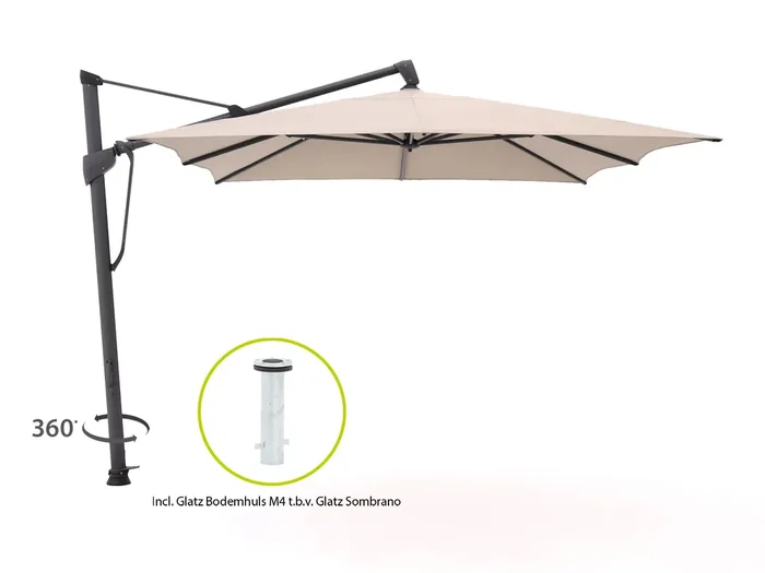 Glatz Sombrano S+ Easy Ampelschirm 400×300 cm