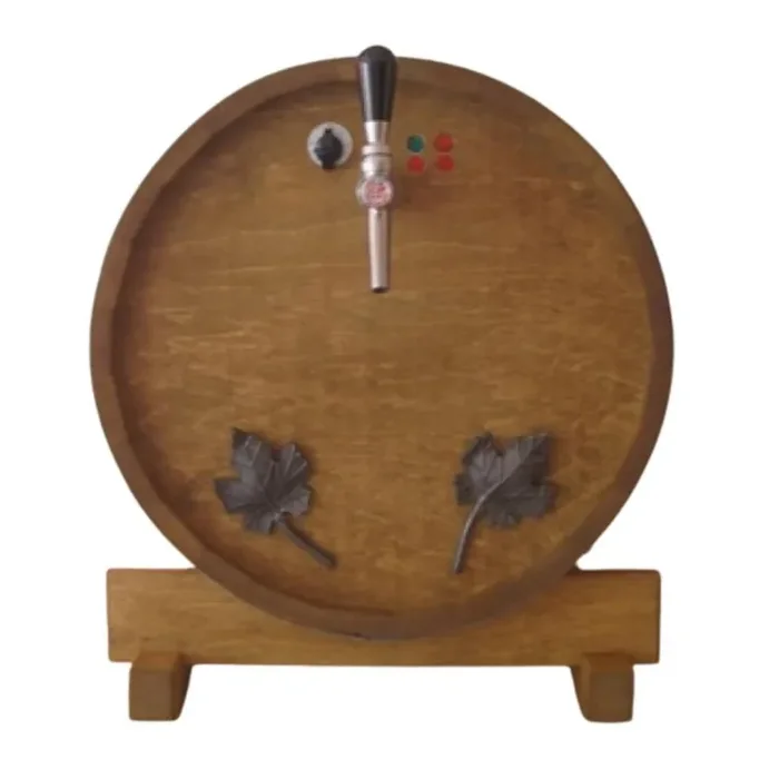 Glühweinzapfanlage im Holzfass mit integriertem Luftkompressor 1-leitig 3 kW (35 l/h)