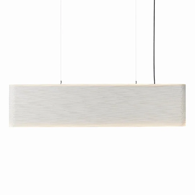 Graypants Linear Hewn 48/12 Doppelkreis- Pendelleuchte , Weiß