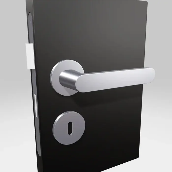 Griffwelt Türgriffgarnitur Design Aversa Round Silbergrau