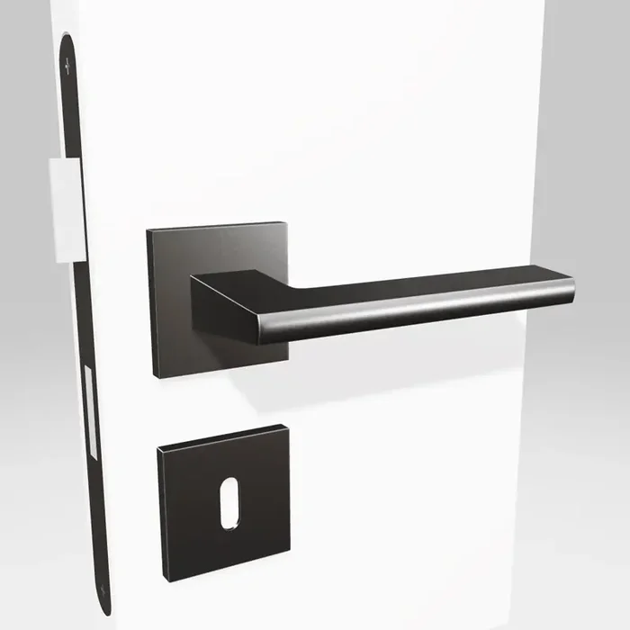 Griffwelt Türgriffgarnitur Design Lecce Square Umbragrau
