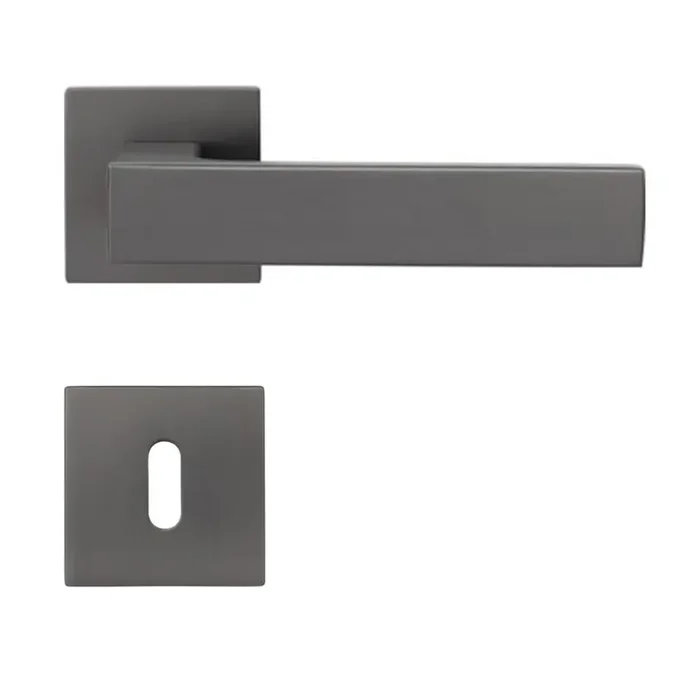 Griffwelt Türgriffgarnitur Design Lucca Square Umbragrau