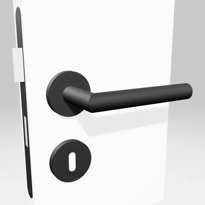Griffwelt Türgriffgarnitur Trionfo Portofino Tiefschwarz