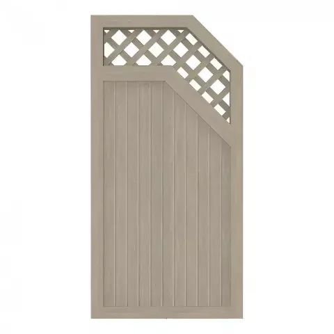 Groja Select Zaun Typ E rechts Sheffield Oak 90×180-150 mit Gitter