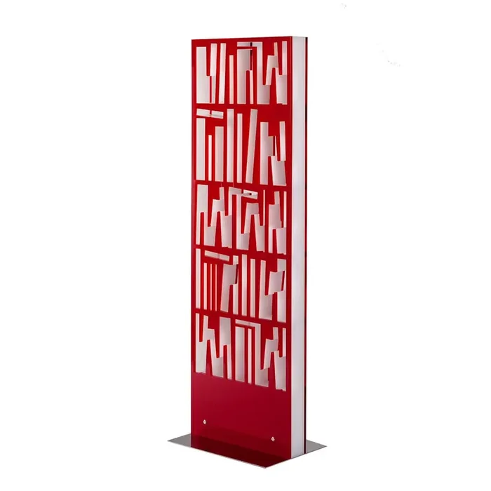 Großes Plexiglas-Bücherregal BOOKSHAPE – Rot von Lettera G – Limitierte Edition