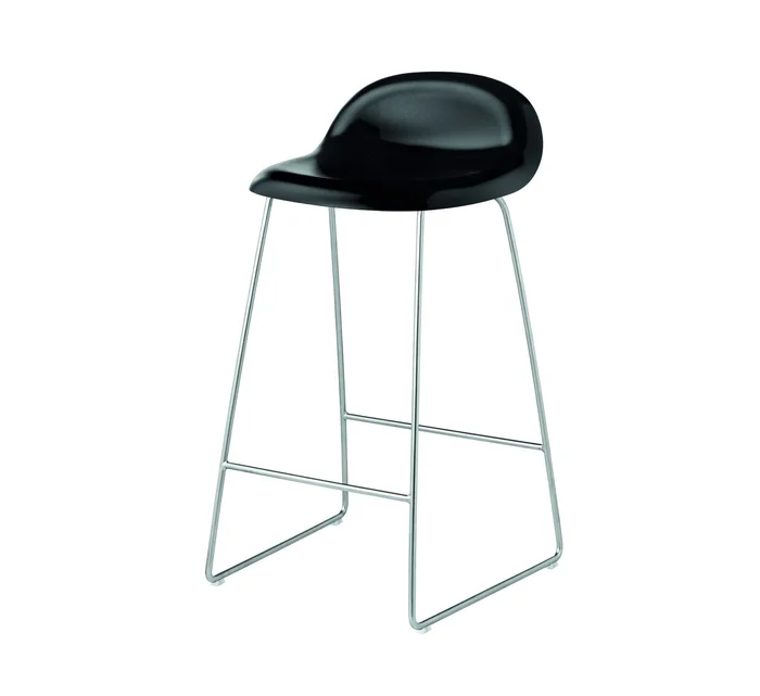 Gubi 3D Bar Stool – Schlittengestell Entworfen von Komplot Design