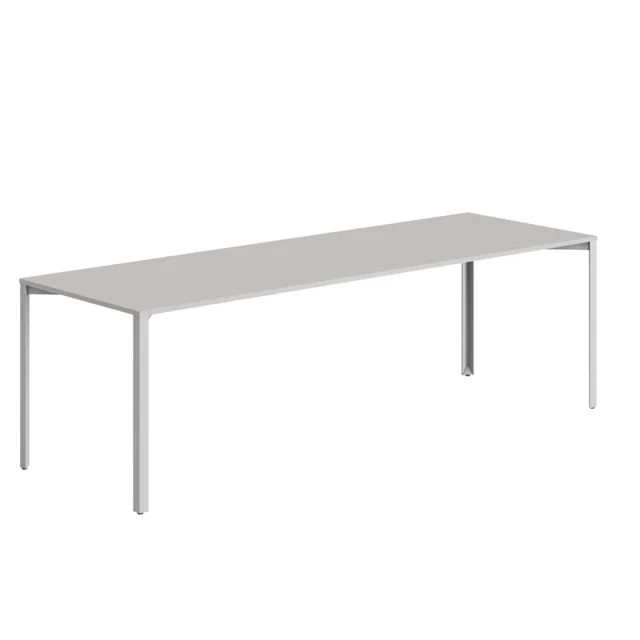 +Halle Grid Tisch 80×240 Hellgrau