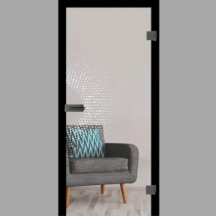 Handle Mattprint – Ganzglastüren / Glastüren mit Zarge Komplettset – Erkelenz