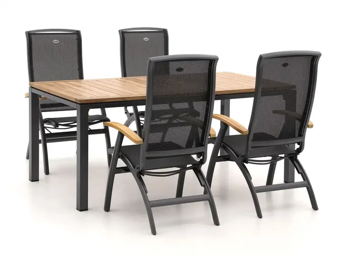 Hartman Da Vinci/Linosa 180 cm Gartenmöbel-Set 5-teilig verstellbar