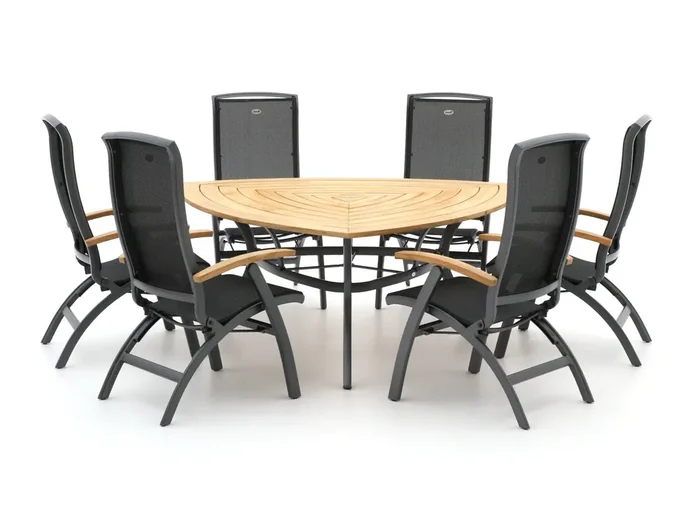 Hartman Da Vinci/Triangular 170 cm Gartenmöbel-Set 7-teilig