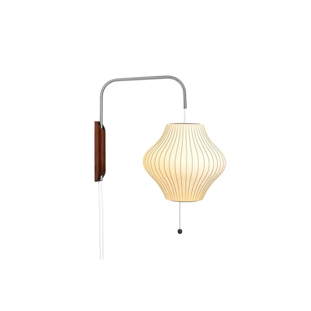 HAY Nelson Pear Wandlampe Klein Off-White mit Leitung