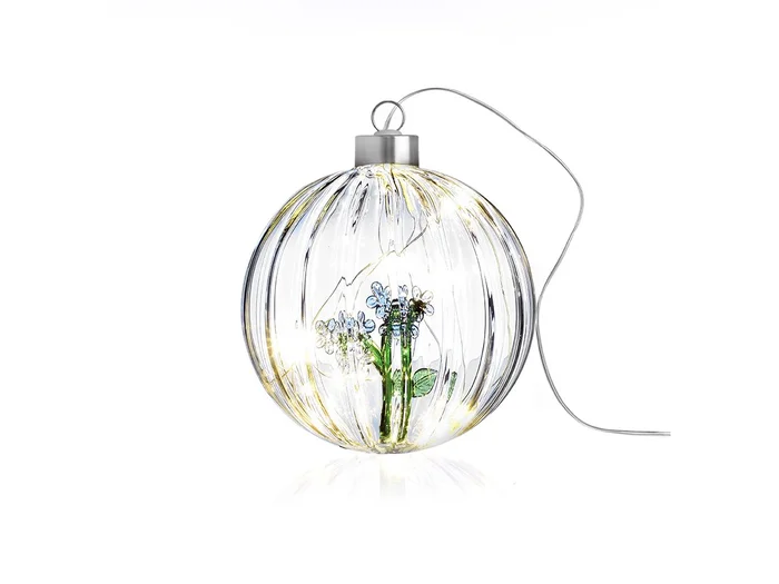 Ichendorf Botanica Weihnachtskugel Lampe Licht Blaue Blume Entworfen von Alessandra Baldereschi