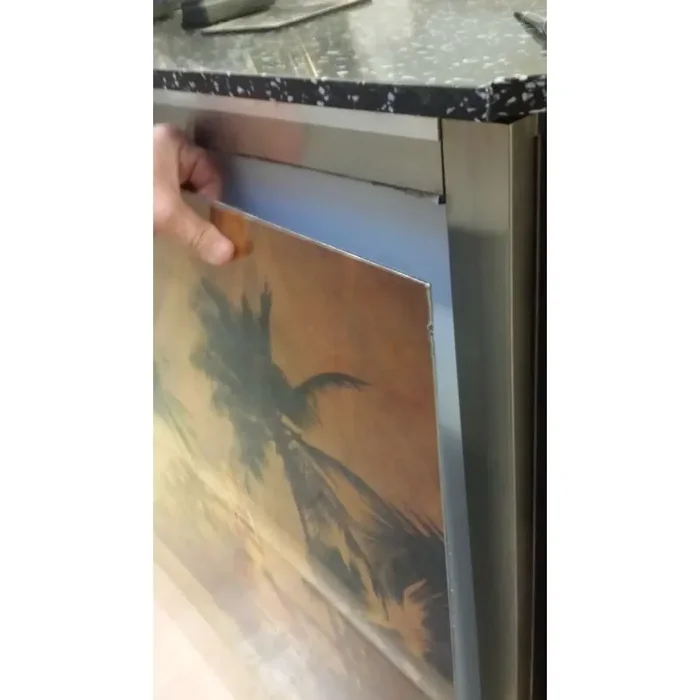 Inlet plates for GDW counters Schwarz Bar 1500