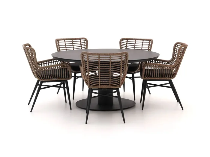 Intenso Asti/La Fonte Ø 150 cm Gartenmöbel-Set 6-teilig