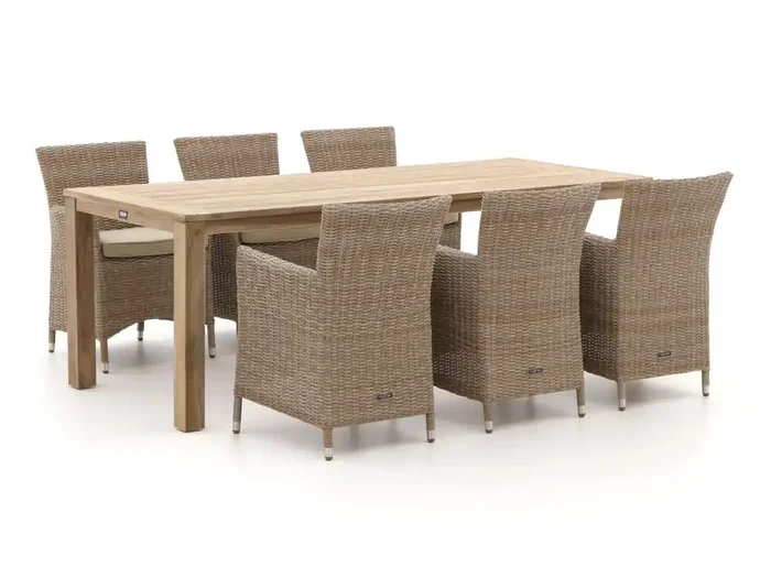 Intenso Borno/ROUGH-S 220 cm Gartenmöbel-Set 7-teilig