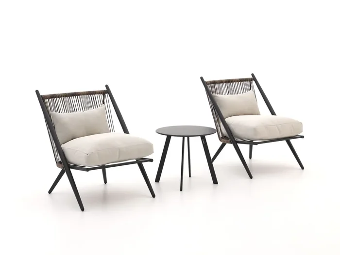 Intenso Brittoli/Bovezzo Balkonmöbel-Set Lounge 3-teilig