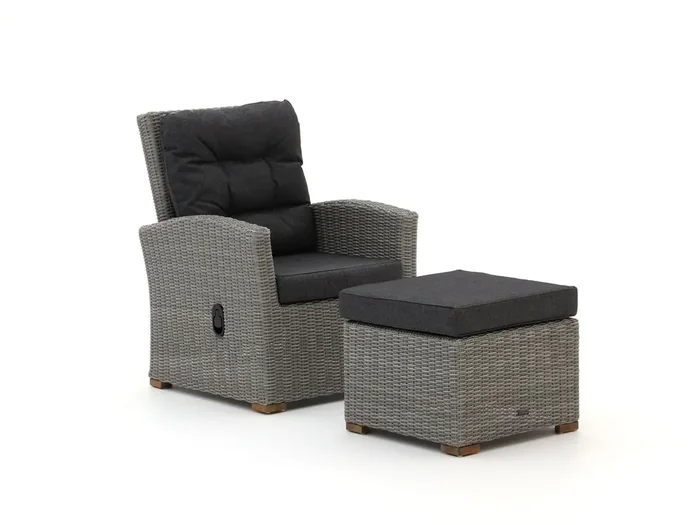 Intenso Mazzano Gartensessel verstellbar mit Hocker