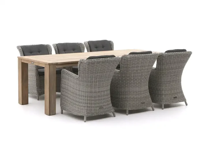 Intenso Milano/ROUGH-X 240 cm Gartenmöbel-Set 7-teilig