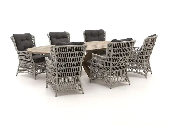 Intenso Milano/ROUGH-Y 280 cm Gartentisch Lounge-Set 7-teilig