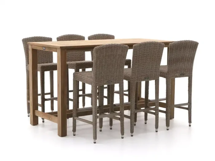 Intenso Sergio/ROUGH-X 180 cm Gartenbar-Set 7-teilig