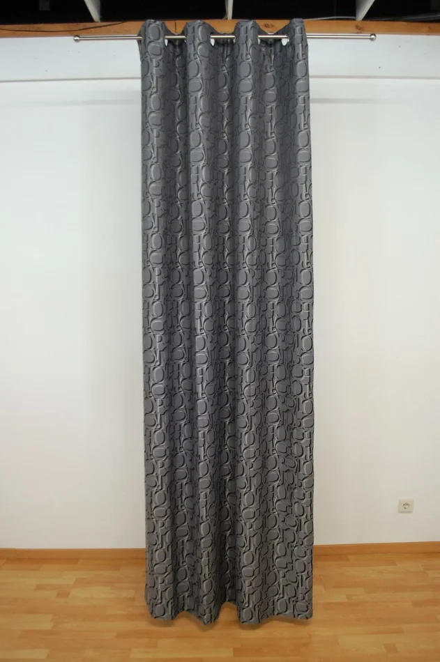 JOOP! Gardine Fertigschal Ornament Anthrazit