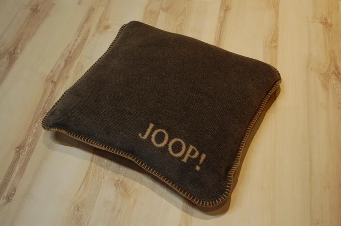 JOOP! Kissen Melange Doubleface Kastanie-Cashew 50×50 cm