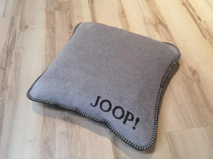 JOOP! Kissen Uni Doubleface Ash-Anthrazit