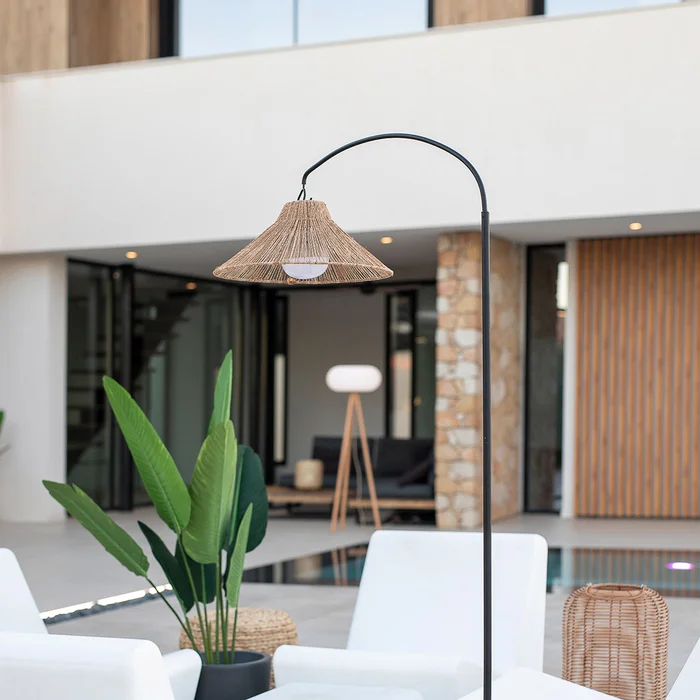 Kabellose Bogen-Stehleuchte NIZA 165