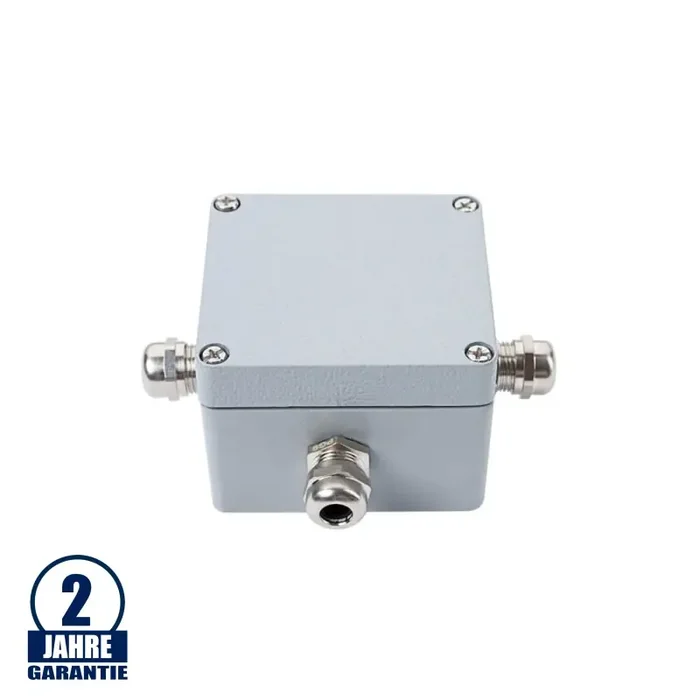 Kabelverbindungsdose mit 4 Kreuz-Kabeleinlässen 450V 24A Metall IP65