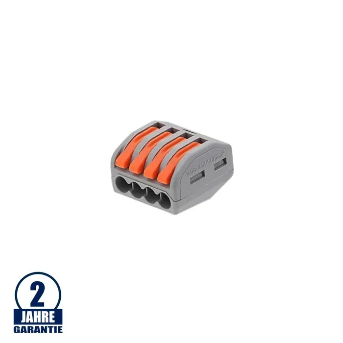 Kabelverbindungsklemme für 4 Leiter