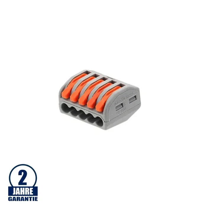 Kabelverbindungsklemme für 5 Leiter