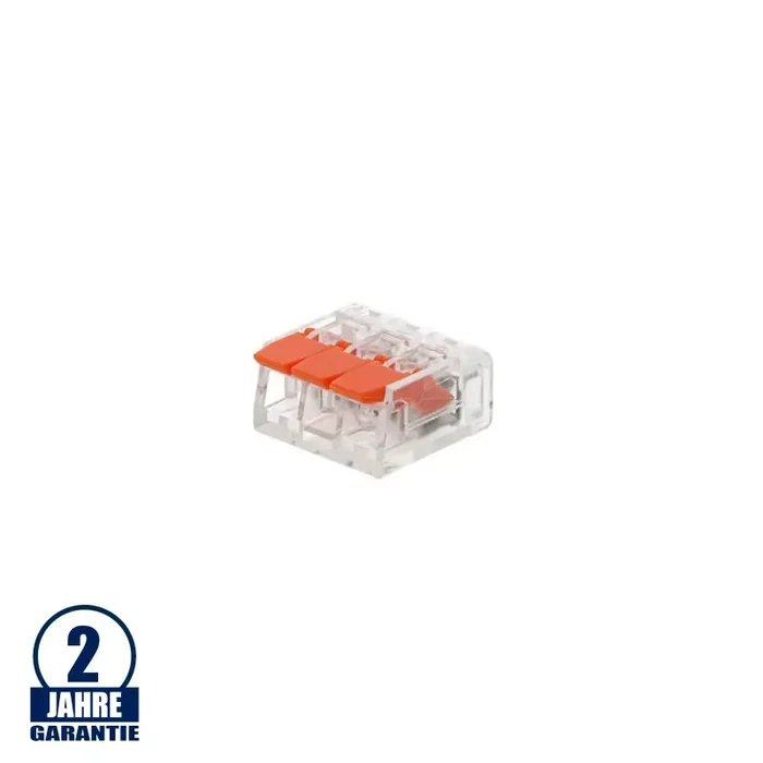 Kabelverbindungsklemme Mini für 3 Leiter