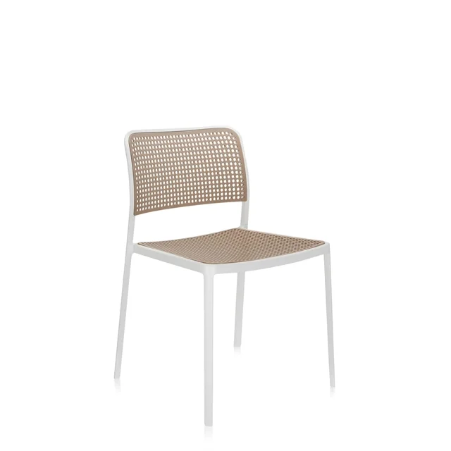 Kartell AUDREY Gartenstuhl Weiß/ Sand
