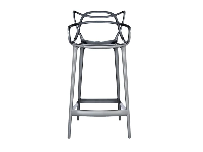 Kartell Masters Stool Metal H. 65 – Metallischer Hocker Entworfen von Philippe Starck