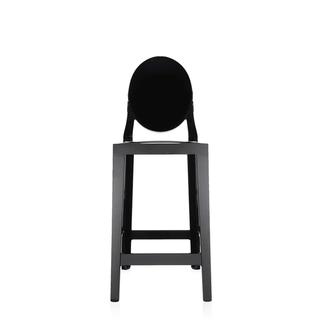 Kartell One More Barhocker H65 Schwarz Schwarz